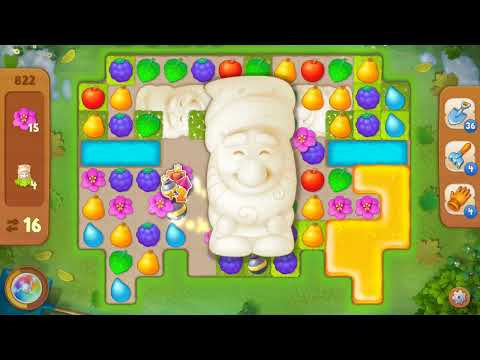 Gardenscapes Level 822 NO BOOSTERS