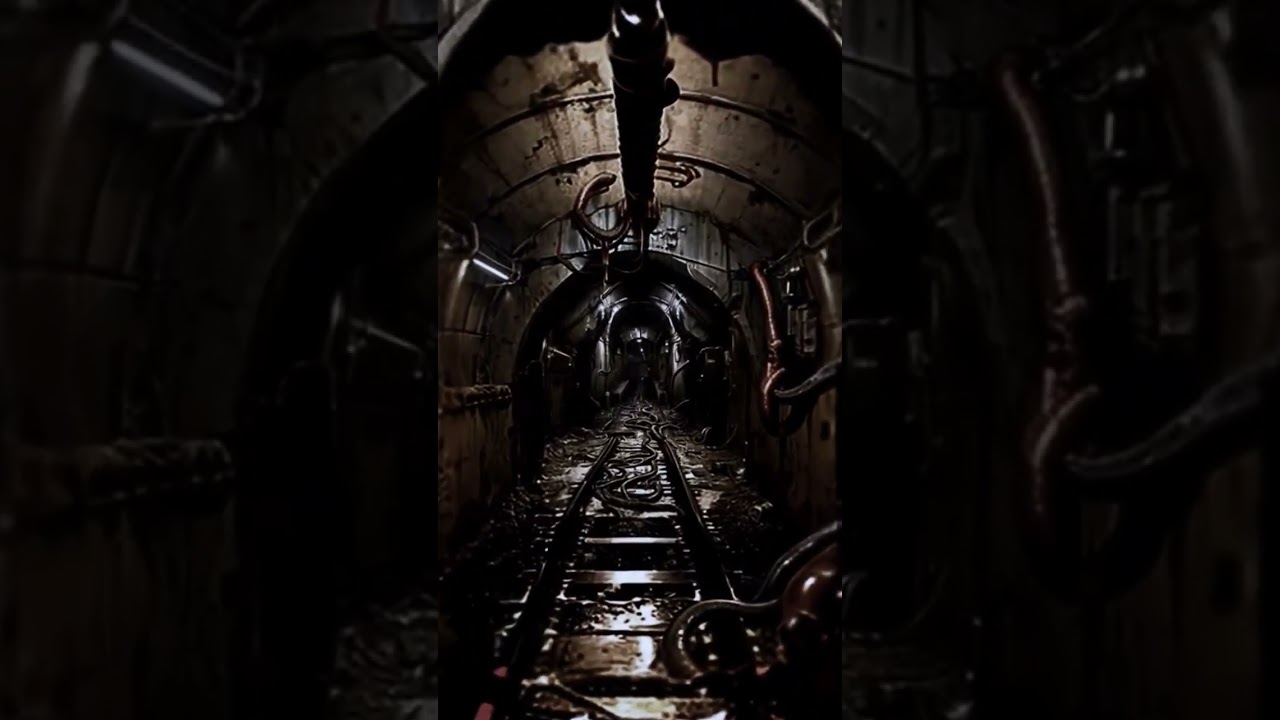 abandoned subway tunnel (stable diffusion ai animation, infinite zoom )