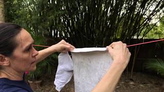 How to dry clothes without a dryer on a clothes line