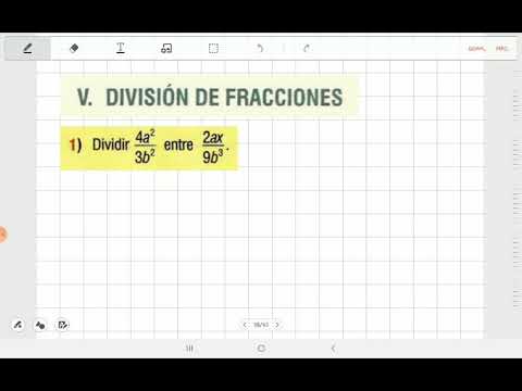 División de fracciones algebraicas