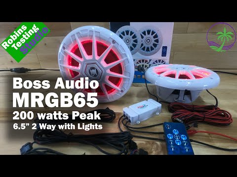 BOSS Audio Systems MRGB65 6.5 Inch Marine Speakers - Weatherproof