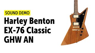 Video thumbnail for Harley Benton EX-76 Classic GHW AN - Sound Demo (no talking) by Guitar Bonedo
