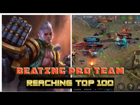 BEATING A PRO TEAM. REACHING TOP 100 - JUNGLE TONY VAINGLORY 5V5 DAILY CONTENT