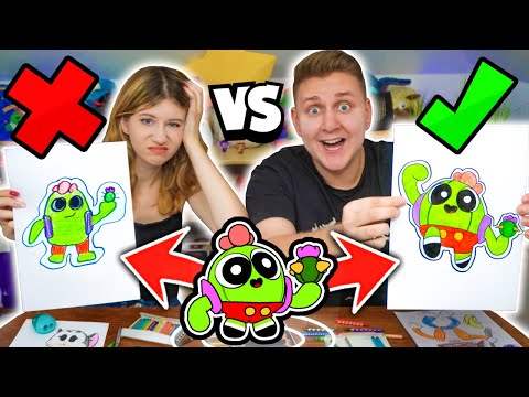 KTO NARYSUJE LEPIEJ *NOWYCH ZADYMIARZY* z BRAWL STARS WYGRYWA! ⭐️ (Da Mian VS Wera)