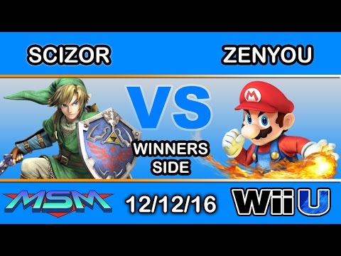 MSM 78 - TiE | Scizor (Link) Vs. eM | Zenyou (Mario) Winners Side - Smash Wii U