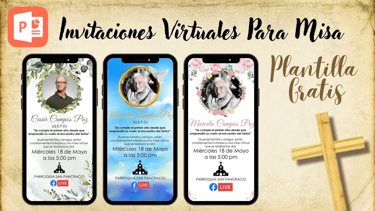 Como hacer invitaciones para Misa - Plantillas Gratis - Tarjetas virtuales