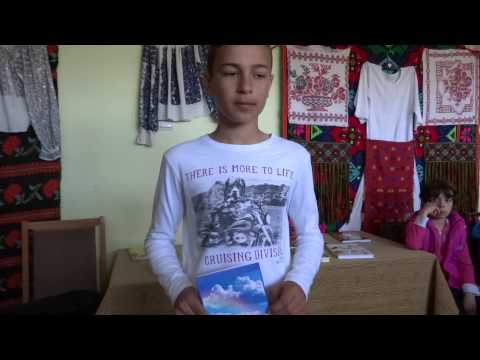 Elevul Cornel Dobra (Oinacu, Giurgiu) vorbeste despre prima lui carte