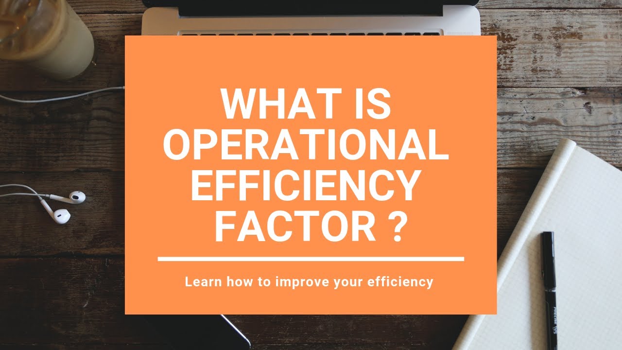 Whats is Operations efficiency factor the Eff factor?