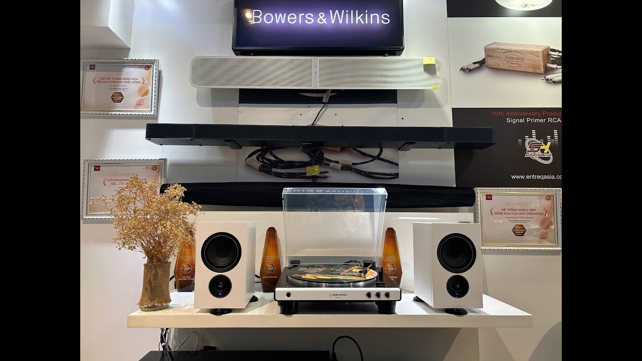 Loa PSB Alpha iQ -Tích hợp Amplifier C.Suất 100W Bass 10cm + mâm than