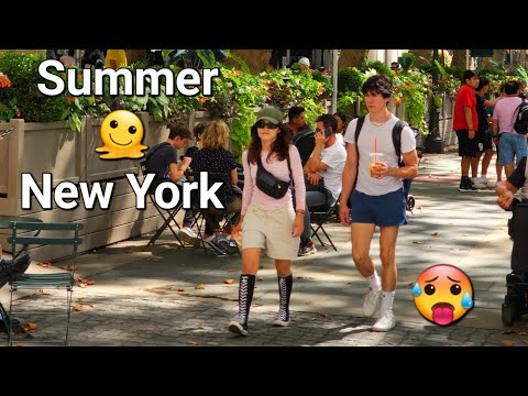 Sizzling Meltdown: NYC Summer 2023 | Bryant Park • Manhattan | Samsung Galaxy S22 Ultra 4K 🔥