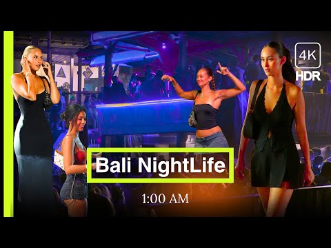 🔥 Canggu Nightlife After Midnight - Beach Party Old Man's, Mexicola & Nightlife Vibes & Girls 4K HDR
