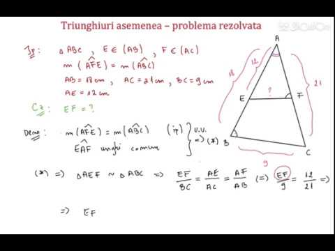 Triunghiuri asemenea - problema rezolvata