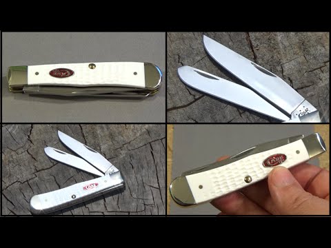 Case Jigged White Trapper Knife Review Video