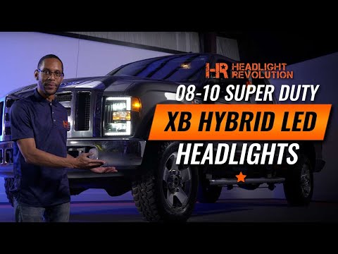 Huge Lighting Upgrade for the 2008 - 2010 Ford Super Duty XB Hybrid Headlight Review and Install