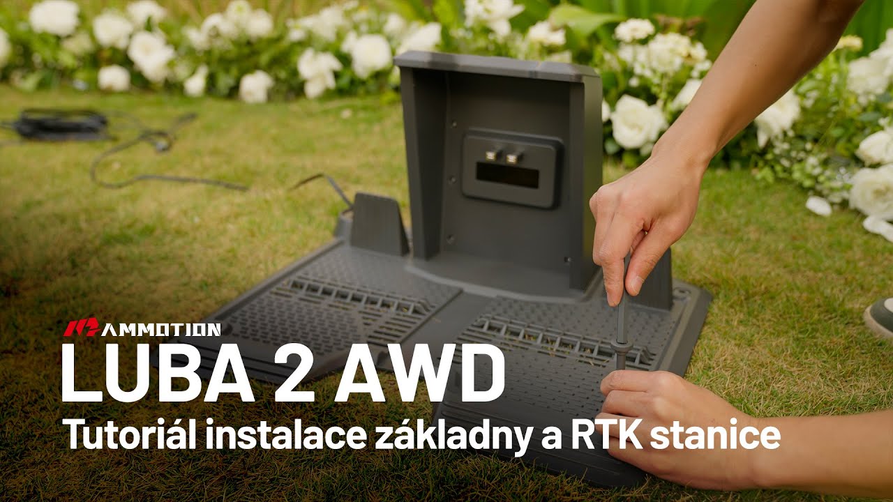 Video: Příprava nabíjecí stanice robotické sekačky na jaře