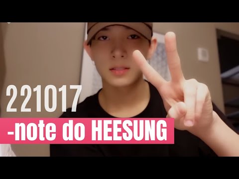 [-note] 221017 HEESEUNG - ENHYPEN (엔하이픈) | Legendado PT-BR