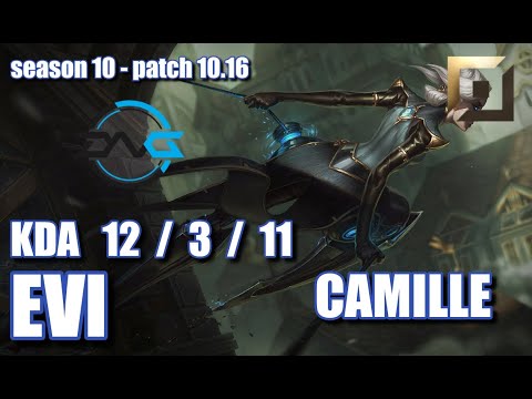 【韓国サーバー/GM】DFM Evi カミール(Camille) VS DRX Blade レネクトン(Renekton) TOP - Patch10.16 KR Ranked【LoL】