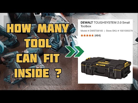 DEWALT Toughsystem 2.0 Small Tool Box - How Many Tools can fit in?