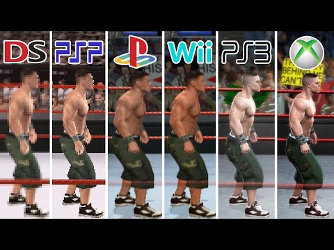 WWE SmackDown vs. Raw 2008 (2007) DS vs PSP vs PS2 vs Wii vs PS3 vs XBOX 360