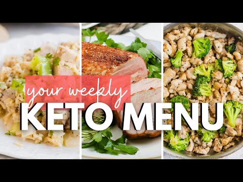 WEEKLY KETO MENU | Easy Keto Dinners for the Week