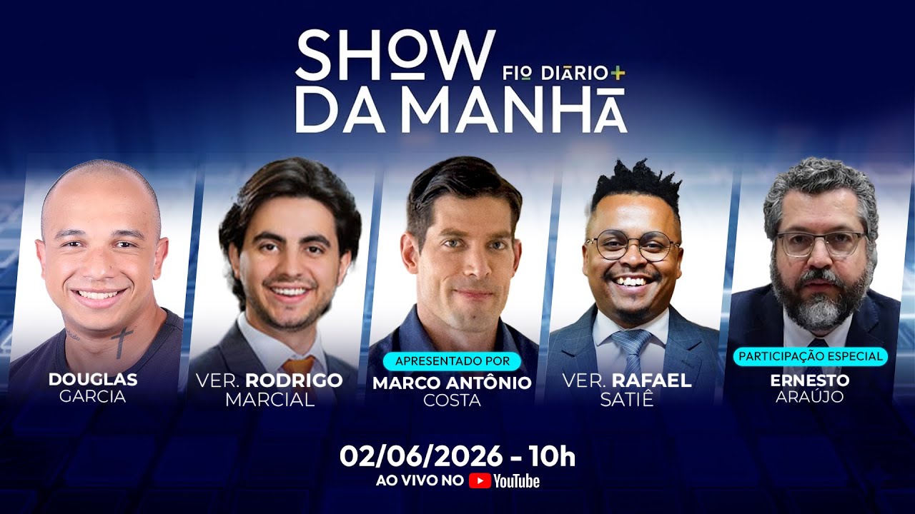 SHOW DA MANHÃ -  MORAES QUER SILENCIAR A DIREITA NAS ELEIÇÕES - 02/06/2026