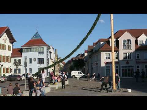 Maibaumstellen in Wittichenau_2018