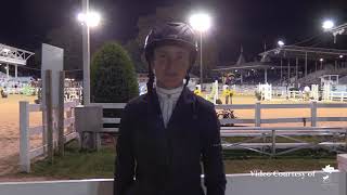 Laura Chapot Wins the $5,000 SPEED STAKE 1.40m at the 2017 Devon Fall Classic