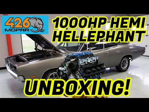 1000HP HELLEPHANT HEMI ENGINE UNBOXING