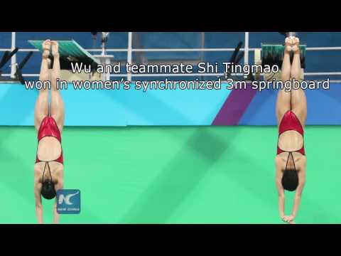 China’s Wu Minxia becomes 1st five-time Olympic diving gold medalist 吴敏霞里约得冠 创造跳水传奇