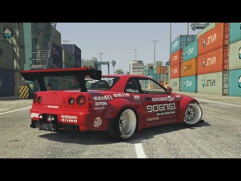 GTA 5 - NISSAN GTR DRIFT MONTAGE (Port of Los Santos Gymkhana)