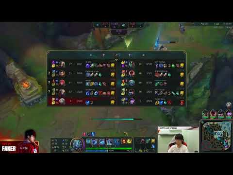SKT T1 FAKER FIZZ VS ZOE MID // KOREAN GAMEPLAY PATCH 8.10