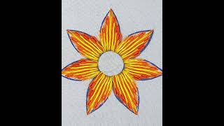 Lazy daisy stitch tutorial, basic embroidery design, flower embroidery design