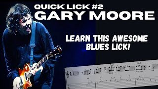 Gary Moore 'Long Grey Mare' Blues Turnaround Lick in A.