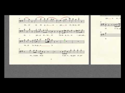 LA GITANA, CORO DI ZINGARI E CANZONE linea bajo IL TROVATORE,Giuseppe Verdi