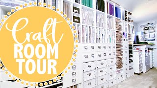 CRAFT ROOM TOUR // IKEA DRAWERS / MICHAEL'S CUBES // Organization & Storage Ideas for Craft Supplies