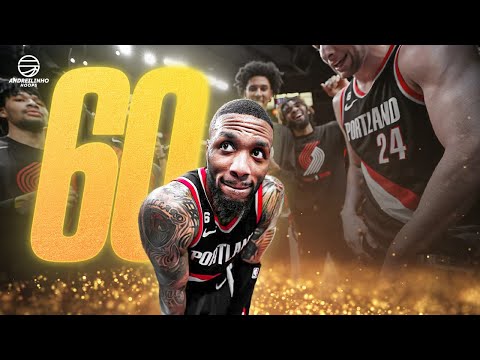 Damian Lillard EPIC 60 POINTS vs Jazz! ● 9 THREES! ● Full Highlights ● 25.01.23 ● 1080P 60 FPS