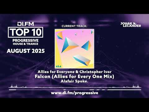 DI FM Top 10 Progressive House Tracks August 2025