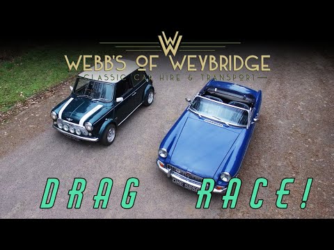 MG B vs Mini Cooper - Classic Car Drag Race 9