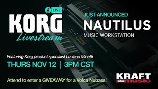 Video thumbnail for Korg Nautilus Music Workstation with Luciano Minetti by Kraft Music