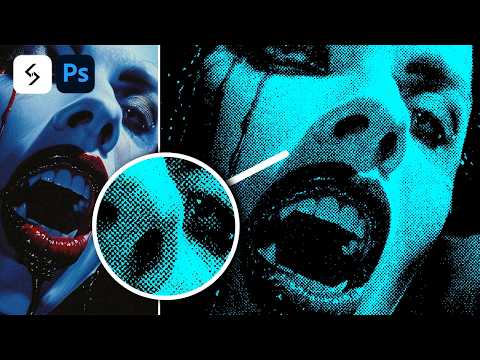 Halftone Dither Effect in PHOTOSHOP