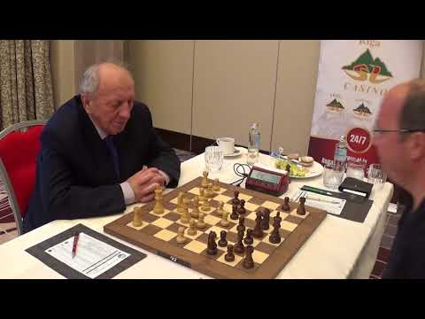 GM Evgeny Sveshnikov - Oleg Skvortsov, match at Kempinski Hotel, Riga, Caro-Kann, GAME II, PART II