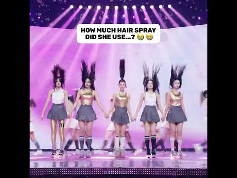 THATS A LOT OF HAIR SPRAY... 💀 #newjeans #njz #kpop