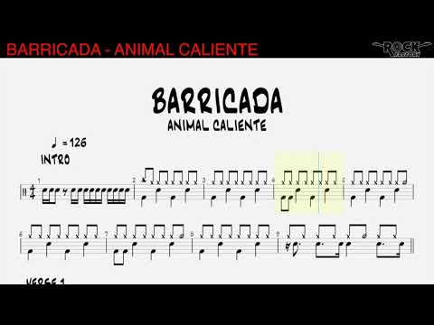 BARRICADA - Animal caliente [DRUM SCORE]