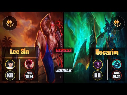 Canyon LEE SIN (Jungle) [Conqueror] VS HECARIM - Master KR Patch 10.24