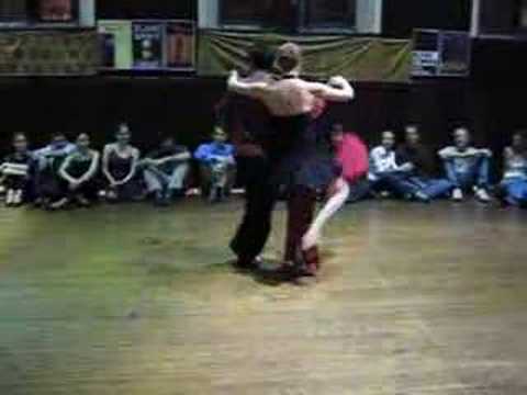  Meredith Klein  and  Andres Amarilla  are  dancing  to  the  tango  "  Zum  "