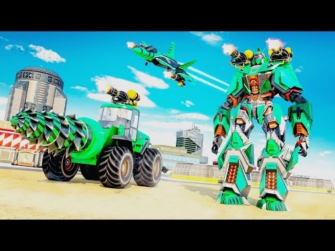 Mechanical Excavator Robot Game: Flying Transforme 2021 - Gameplay Walkthrough Part 1 (Android, iOS)