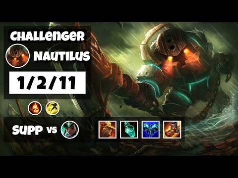 Nautilus Challenger Gameplay S11 Replay 11.8 Support (1/2/11) - KOREAN