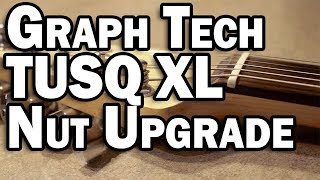 Video thumbnail for Graph Tech TUSQ Nut Install on Squier SE Strat by Your Home Recording