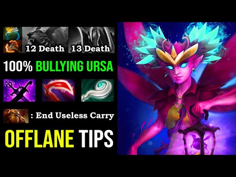 How to Offlane Dark Willow 100% Bullying Ursa Battlefury with 14Min Godlike 1st Eul Scepter DotA 2