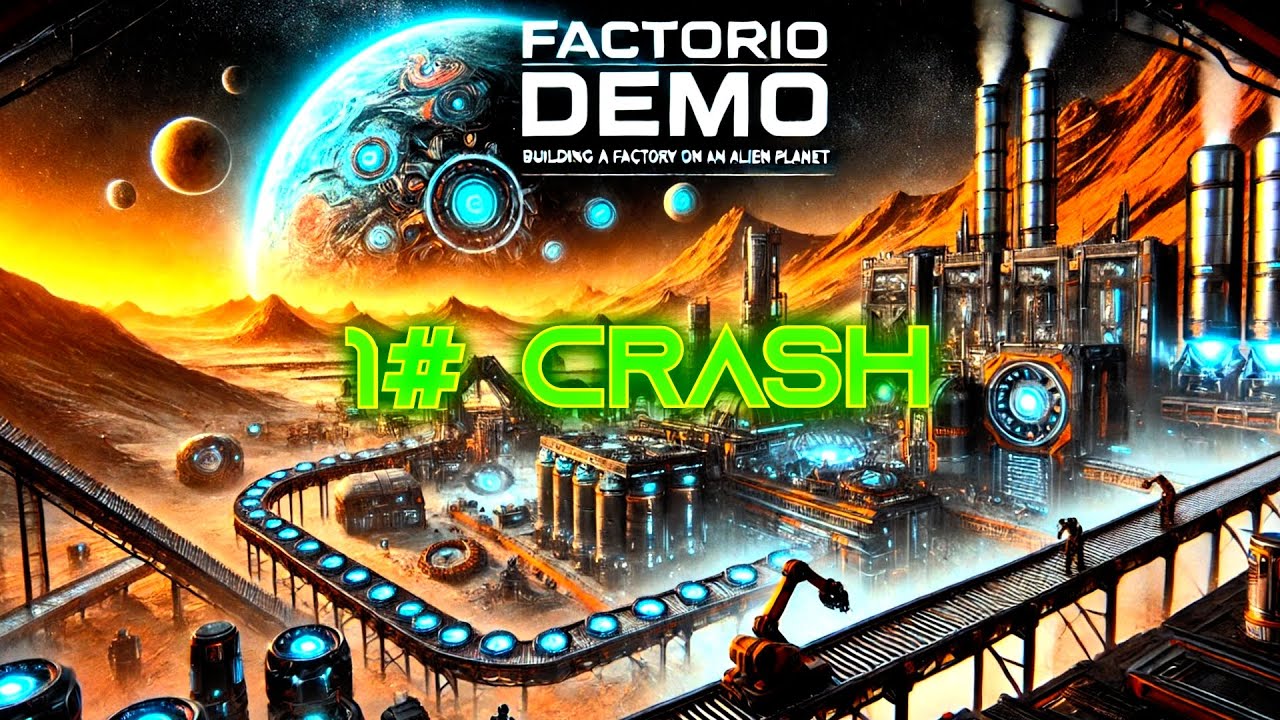 Factorio DEMO – tutorial #1 CRASH